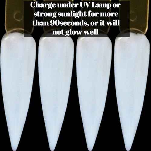 Glow in the dark Milky White Nail Acrylic Powder Color 1OZ for french nail art design (AP051)