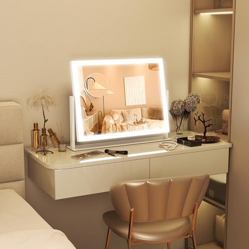 FENNIO 13x17 Vanity Mirror with Lights - Touch Dimmable