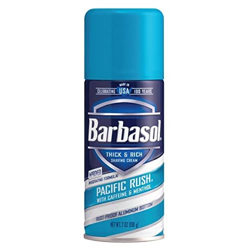 Barbasol Shave Cream 7 Ounce (Pacific Rush, Pack of 3)
