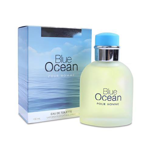 Blue Ocean Men's Cologne 100ml | Long-Lasting Eau de Toilette