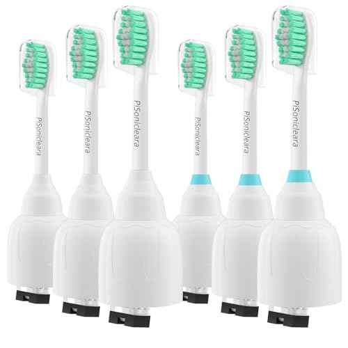 Replacement Toothbrush Heads(6 Pack) Compatible with Philips Sonicare E-Series Essence CleanCare Elite Advance hx7022/66 Xtreme Brush Refill hx7001
