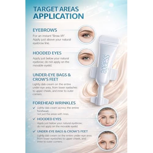 Instantly Ageless - Instant Face Lift Cream - Skin Care Anti Aging Face Cream with Vitamin C - Wrinkle Tightener - Eye Cream For Puffiness and Bags Under Eyes - Facelift 20 Vials