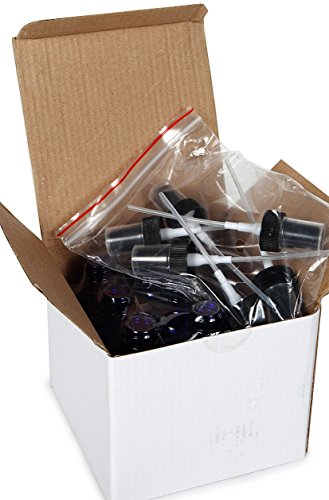 Vivaplex 6 Pack 2 oz Cobalt Blue Glass Bottles with Fine Mist Sprayers for Essential Oils