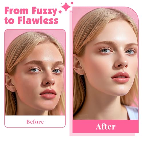 32-Pack Face Razors for Women ? Dermaplane & Eyebrow Razor Set, 24 Long + 8 Short Precision Blades for Peach Fuzz Removal, Gentle Exfoliation, Ideal for Stocking Stuffers (Clear)