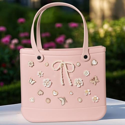 Mon Caramel Daisy Flower Resin Beach Bag Charms & Accessories