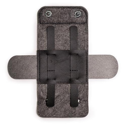 The Henson Shaving Razor Case - Vegan Leather and Merino Wool