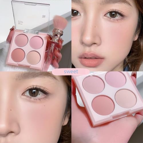 Nude Pink Eyeshadow Palette - 9 Pigmented Shades, Waterproof