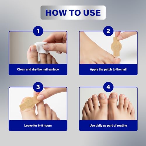 Overnight Nail Care Support Patches for Toenails & Fingernails - 84 Pack