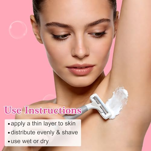 Women’s Travel Shaving Cream Set - 1 Fl Oz (Pack of 5) with Jasmine Scent