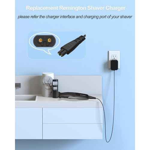 5V Charger for PA-0510N for Remington Shaver HC5870 HC4250 PF7500 PF7600 PG6250 PG6255 PG6170 PG6171 XF8550 XF8700 XR1400 XR1430 HC5950 Power Cord