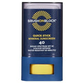 Brush On Block Quick Stick SPF 40, Mineral Sunscreen Stick, UVA/UVB Protection, Water Resistant, Hawaii Compliant, Reef Friendly, 0.63 oz