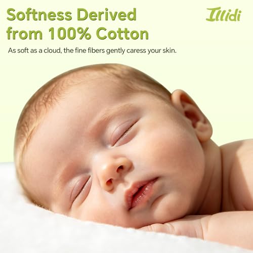 Jumbo Cotton Pads 180 Count, 4.7x5.9 Inch, 100% Pure Cotton