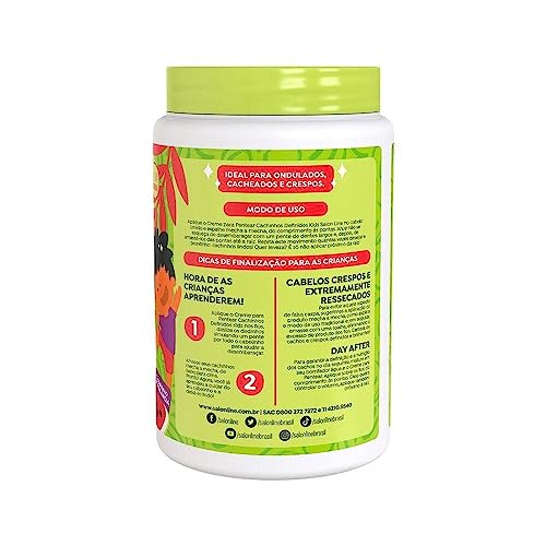 Salon Line Kids Defined Curls Combing Cream - Frizz Control & Shine, 1kg