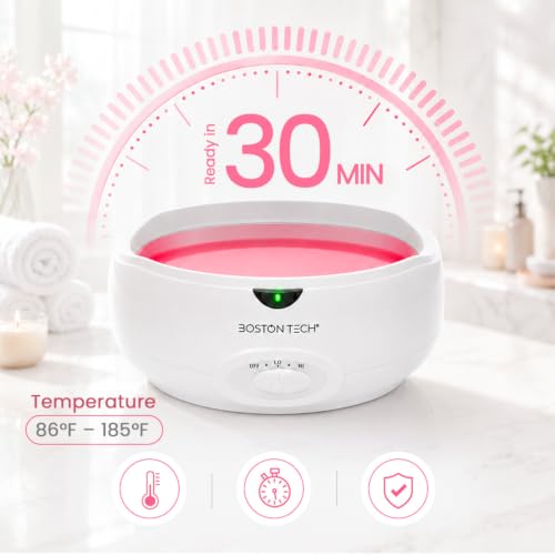 Boston Tech 3000ml Paraffin Wax Warmer Bath Kit for Hands, Feet & Elbows