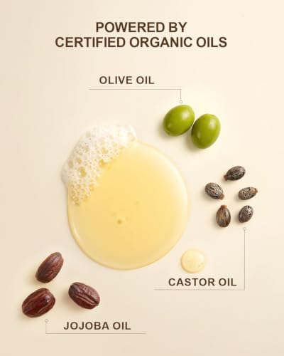 Yoken Organic Almond Castile Liquid Soap 8oz Travel Size - Gentle & Multi-Purpose