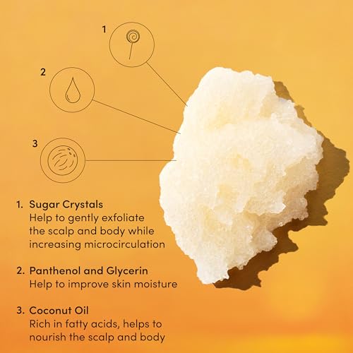 OUAI Exfoliating Scalp & Body Scrub - Sugar & Coconut Oil Blend