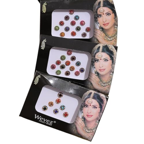 Indian Bindi Self Adhesive Stickers 12-Pack Reusable