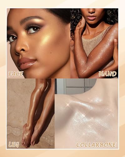 Body Shimmer Glow Oil - Waterproof Luminizer Highlighter