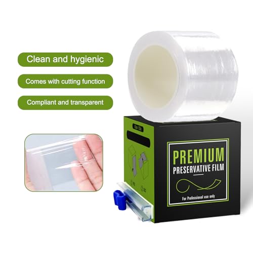 3 Pack Preservative Film Plastic Wrap for Eyebrow Lamination Lash Lift Lip Blush Tint Kit Semi Permanent Make Up PMU Supplies Microblading Kit 42mm Width 200 Meter (3 Pack)