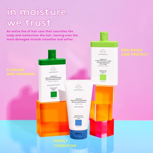 Drunk Elephant Silkamino Mega-Moisturizing Masker - 210 ml/7 fl oz - Silk Amino Acids - Clean Clinical - Sulfate-Free - Cruelty-Free - Dermatologist-Tested - Free of Essential Oils, Silicones, and SLS