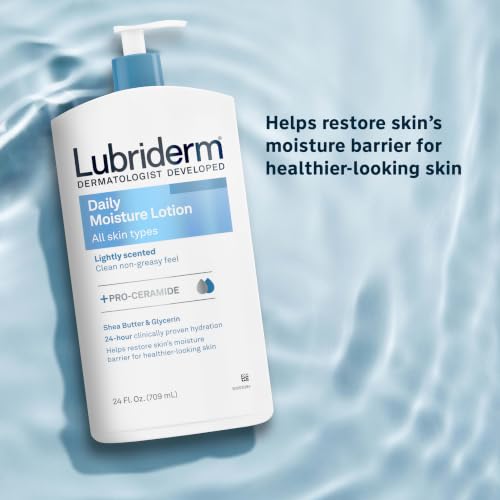 Lubriderm Daily Moisture Body Lotion with Pro-Ceramide, 24 Fl Oz