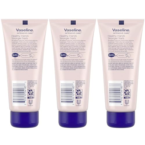 Vaseline Healthy Hands Stronger Nails Hand Lotion - 3 Pack (3.4 oz)