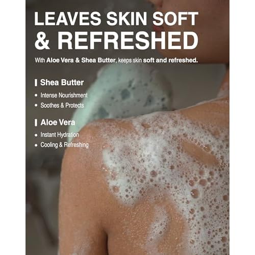 Pleuvoir Body Cleanser Floral Musk - Perfume Body Wash - Creamy Musk Wildflower Garden Scent - Rich Moisturizing Foam with 8 Types Hyaluronic Acid Ceramides - Vegan K-Beauty, 8.45 fl.oz