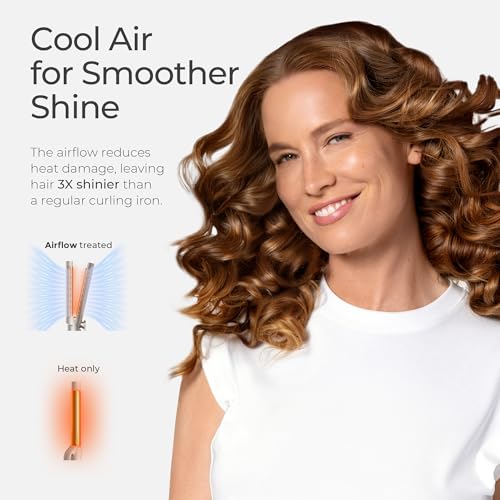 TYMO Dual-Size Airflow Curling Iron 1.5-2 Inch Barrel