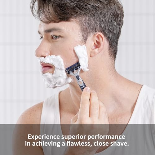 DORCO Pace Pro 4 Disposable Razors, 3 pack - Long Lasting 4 Blade Technology with a Precision Trimmer, Safety Guard Bar, Pivoting Head and Non-Slip Rubber Handle (3 Razors)