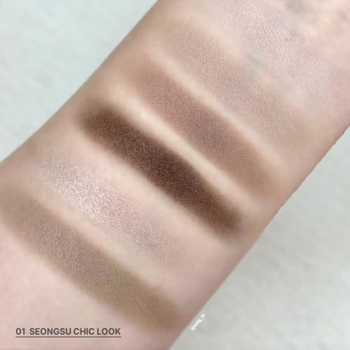 My Magazine Eyeshadow Palette - Cool Mauve Brown, 5 Shadows, All-in-One Matte, Shimmer & Glitter Multi-Texture Palette for Chic Daily & Trendy Looks, 0.25oz