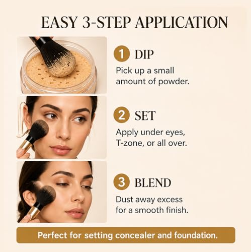Bellapierre Banana Setting Powder – Talc-Free, Color-Correcting