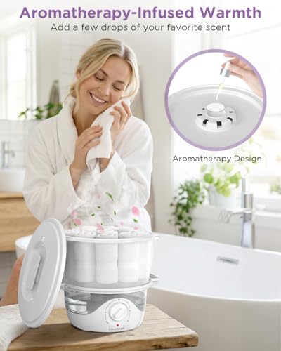 Hot Towel Warmer 2.6L - Spa Facial Steamer with Auto-Off