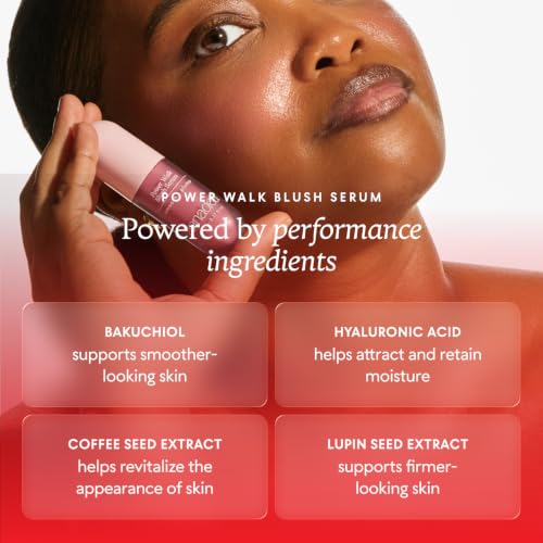Annadea Soft Step Hydrating Liquid Blush Serum with Bakuchiol & Hyaluronic Acid – Natural Radiant Flush, 5mL