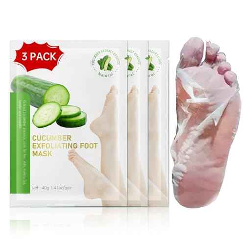 Foot Peeling Mask, Natural Exfoliating Foot Mask, Dead Skin Callus Remover Repair Heels, Hydrating Foot Care for Dry Cracked Feet£¨3 PacK£©
