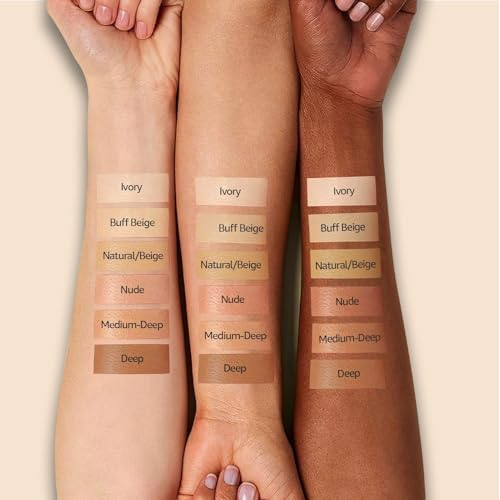 Mushroom Head Air Cushion CC Cream - BB Cream Face Makeup Foundation for Mature Skin Moisturizing Concealer Brighten Long-Lasting, Even Skin Tone for All Skin Types, Medium Deep