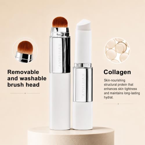 2-in-1 Foundation Stick with Brush - Lightweight Coverage