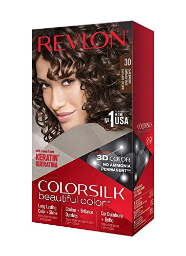 Revlon ColorSilk Hair Color - 30 Dark Brown, 1 Pack