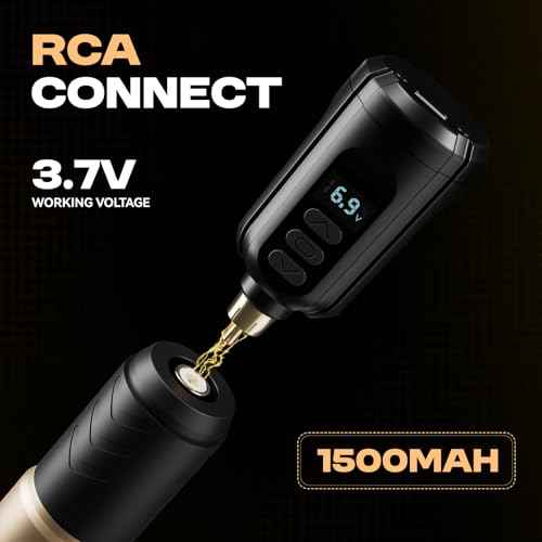 Tattoo Gun Kit Wireless Rotary Tattoo Machine Pen Kit with 1PCS Battery and 20 Pcs Cartridge Needles 7 Colors Ink Complete Tattoo Supplies RN-TK2004-1