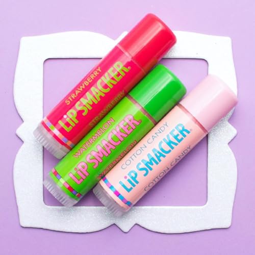 Lip Smacker Flavored Lip Balm Trio - Strawberry, Watermelon & Dr. Pepper