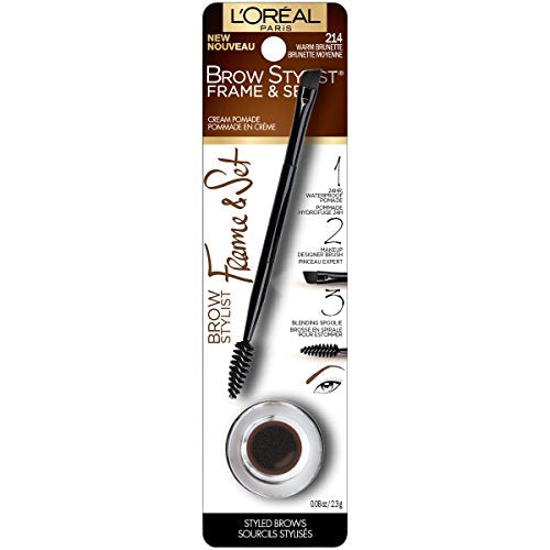 L'Oreal Paris Brow Stylist Frame & Set Pomade, Warm Brunette