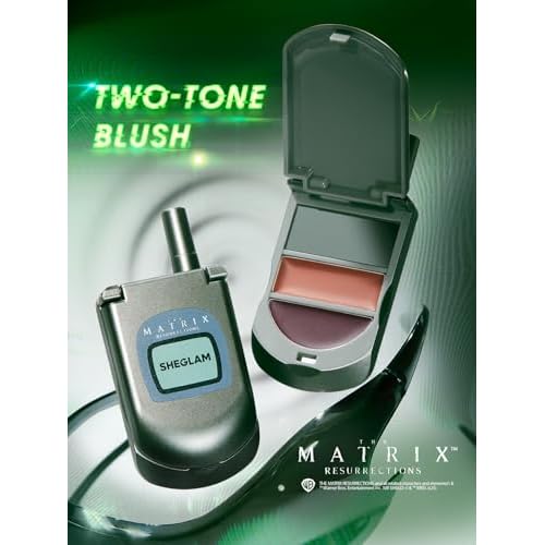 SHEGLAM The Matrix Going Digital Two-Tone Blush Lightweight Buildable Soft Blush for Cheek