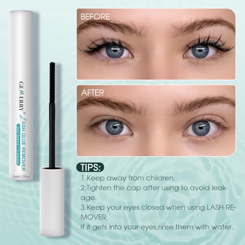 GEMERRY Lash Glue Remover - Fast Acting Eyelash Extension Remover