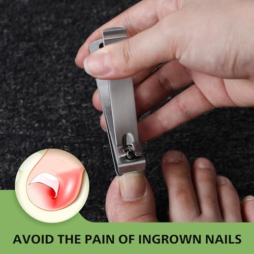 Heavy Duty Nail Clippers for Thick Toenails - Stainless Steel Trimmers