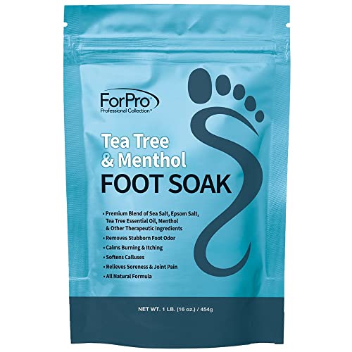 ForPro Tea Tree Oil & Menthol Foot Soak with Epsom Salt - 16 oz (3 Pack)