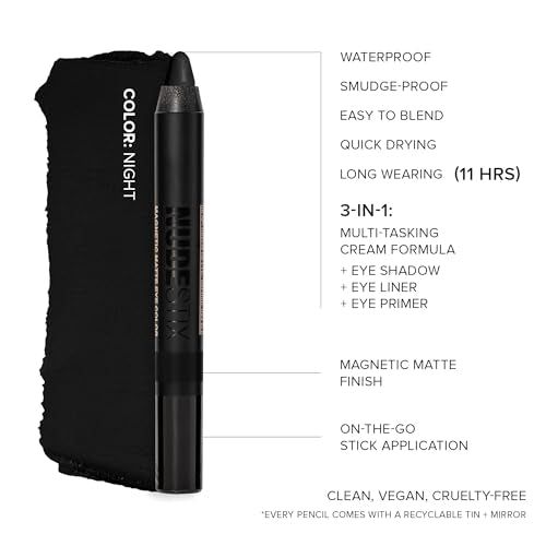 Nudestix Magnetic Matte Eye Color Pencil – Eyeshadow, Eyeliner & Primer