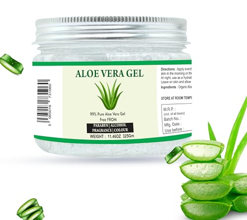 Raslok 99% Pure Aloe Vera Gel 11.46 oz - Face & Hair Moisturizer