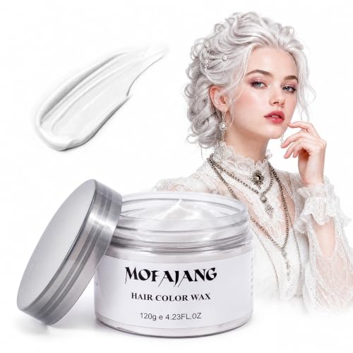 EFLY White Hair Color Wax - Washable Temporary Hair Dye for Kids & Adults, 4.23 oz