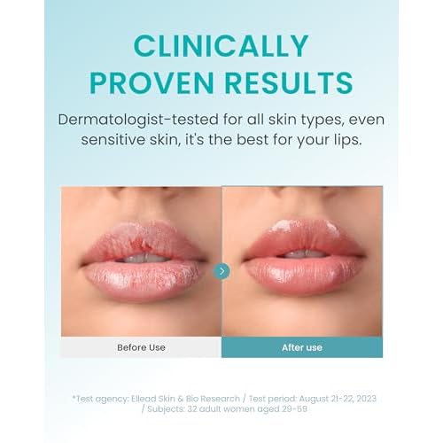 BEYOND Plumping Lipcerin (0.5fl oz) - Dewy Hydrating Lip Care Balm. Overnight Sleeping Mask for Dry, Chapped Lips. Vegan Formula with Collagen, Hyaluronic Acid, Peptides.