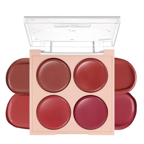 4-Color Cream Blush Palette - Matte & Long-Lasting Cheek