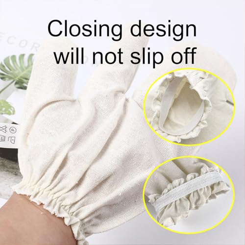 Garshana Gloves Raw Silk Dry Brushing Massage - 2pc Set